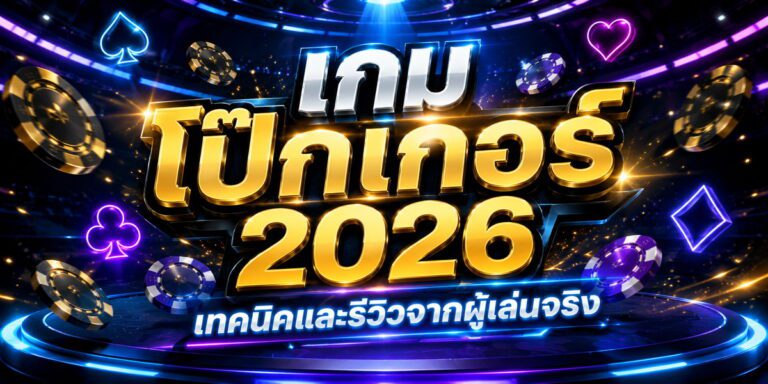 เกม โป๊กเกอร์ เทคนิคและรีวิวจากผู้เล่นจริง